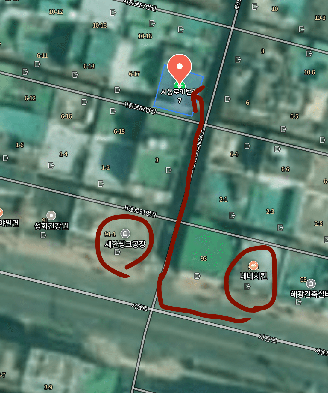Map directions to Geurim Room
